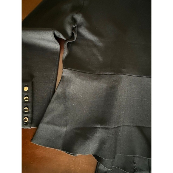 NWT Aleeza Paris Marcey Black Gold Buttons Luxury Knit Blazer Size 1X MSRP $250 - Picture 10 of 14